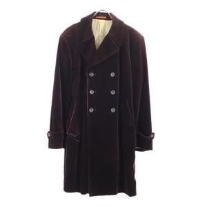 公式 希少 ポールスミス カシミヤ混 ダブル チェスター コート 黒