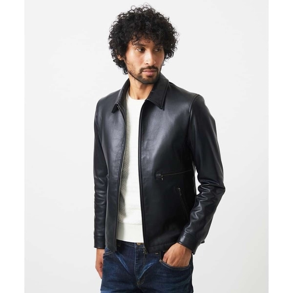 ミッシェルクランオム（MICHEL KLEIN HOMME）/ラムレザーブルゾン