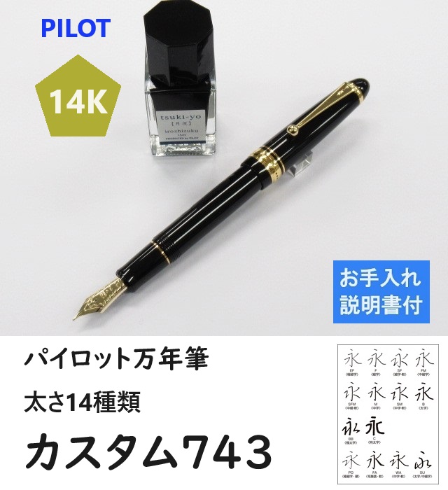 0100 オーバーホール済 レア 万年筆 パイロット PILOT 14k