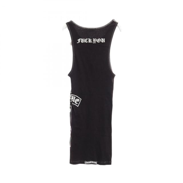 CHROME HEARTS タンクトップ CHダガー リブ ブラック L CHROME HEARTS