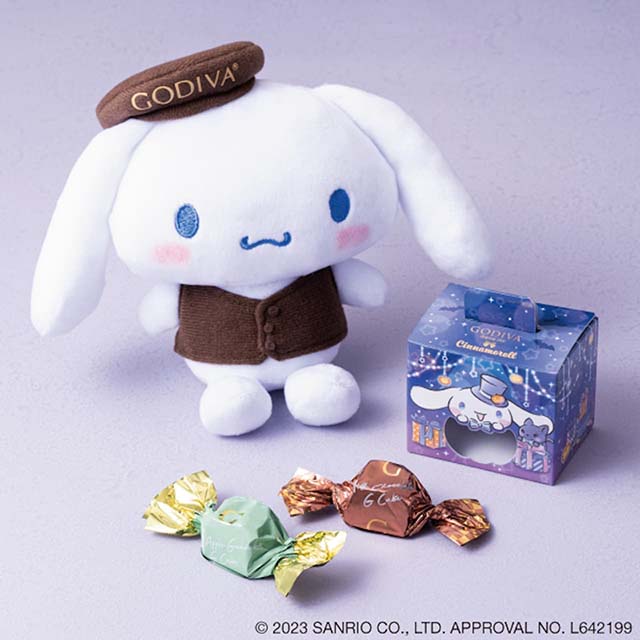 サンリオ ゴディバ シナモロール ぬいぐるみ ドール GODIVA シナモン