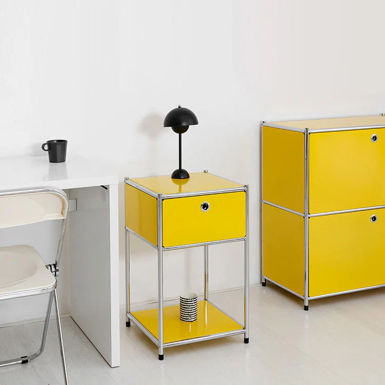 USM Haller USM ハラー サイドテーブル オープンラック イエロー USM