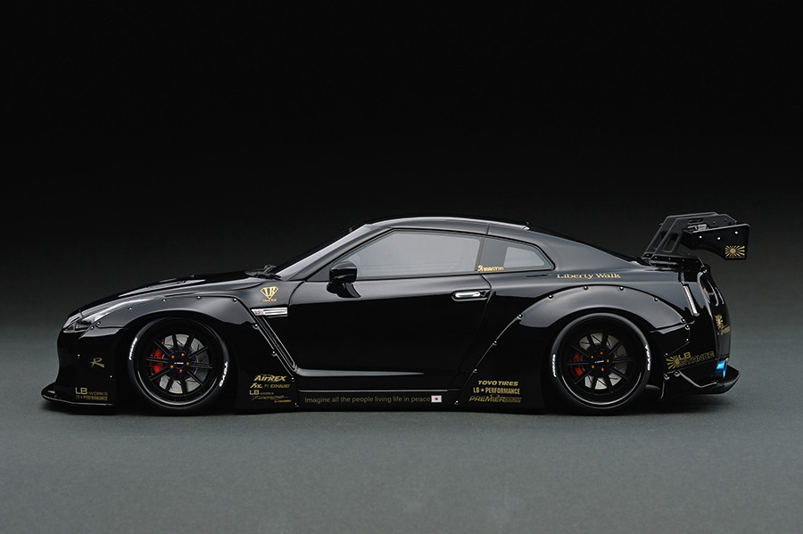 1/18LB-WORKSリバティーウォークGT-R(R35) Black LIBERTYWALK LB
