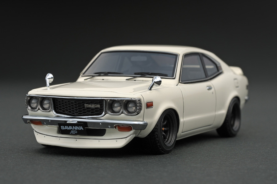 IG0627 1/43 Mazda Savanna (S124A) White ※Watanabe-Wheel | LINE UP
