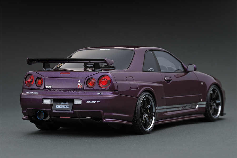 IG1474 1/18 TOP SECRET GT-R (BNR34) Midnight PurpleⅢ | LINE UP