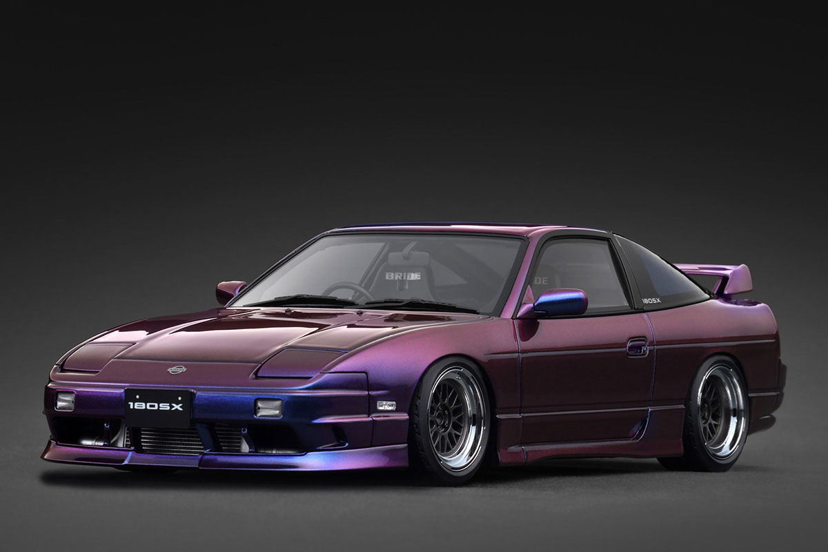 IG3762 1/18 Nissan 180SX TYPE X (RPS13) Purple Metallic | LINE UP