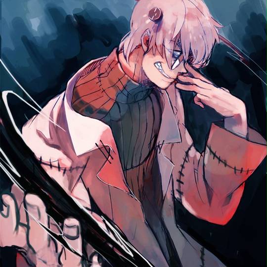 切抜A4.08 ソウルイーター マカ ブラックスター フランケンシュタイン博士