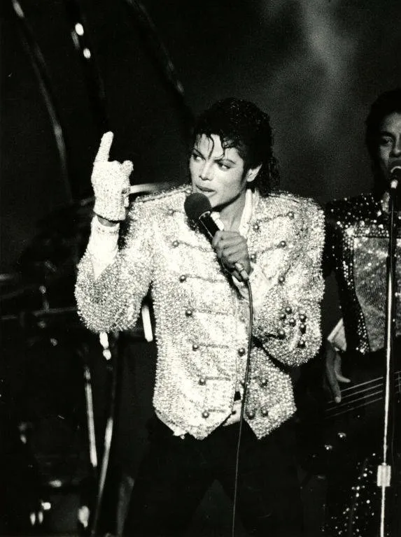 マイケル・ジャクソン(MJ)のビクトリーツアーからのオリジナル限定白黒