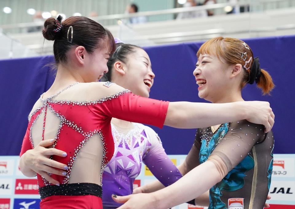 平岩優奈が3位死守で初の五輪切符！跳馬着地ピタリで勢い「自分でも