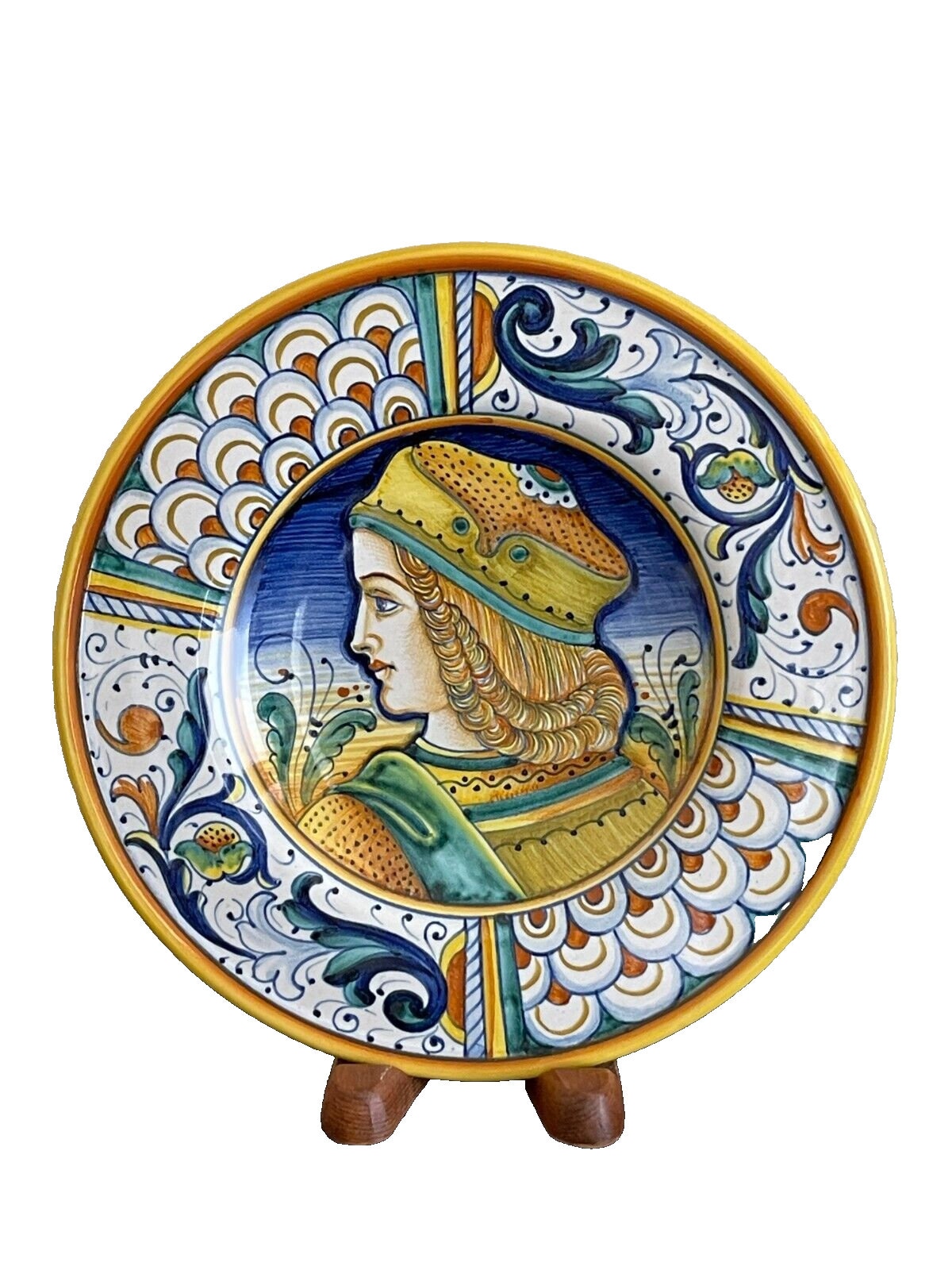 Gialletti Giulio Deruta Dec A Mano 陶器トレイ Gialletti Giulio | eBay