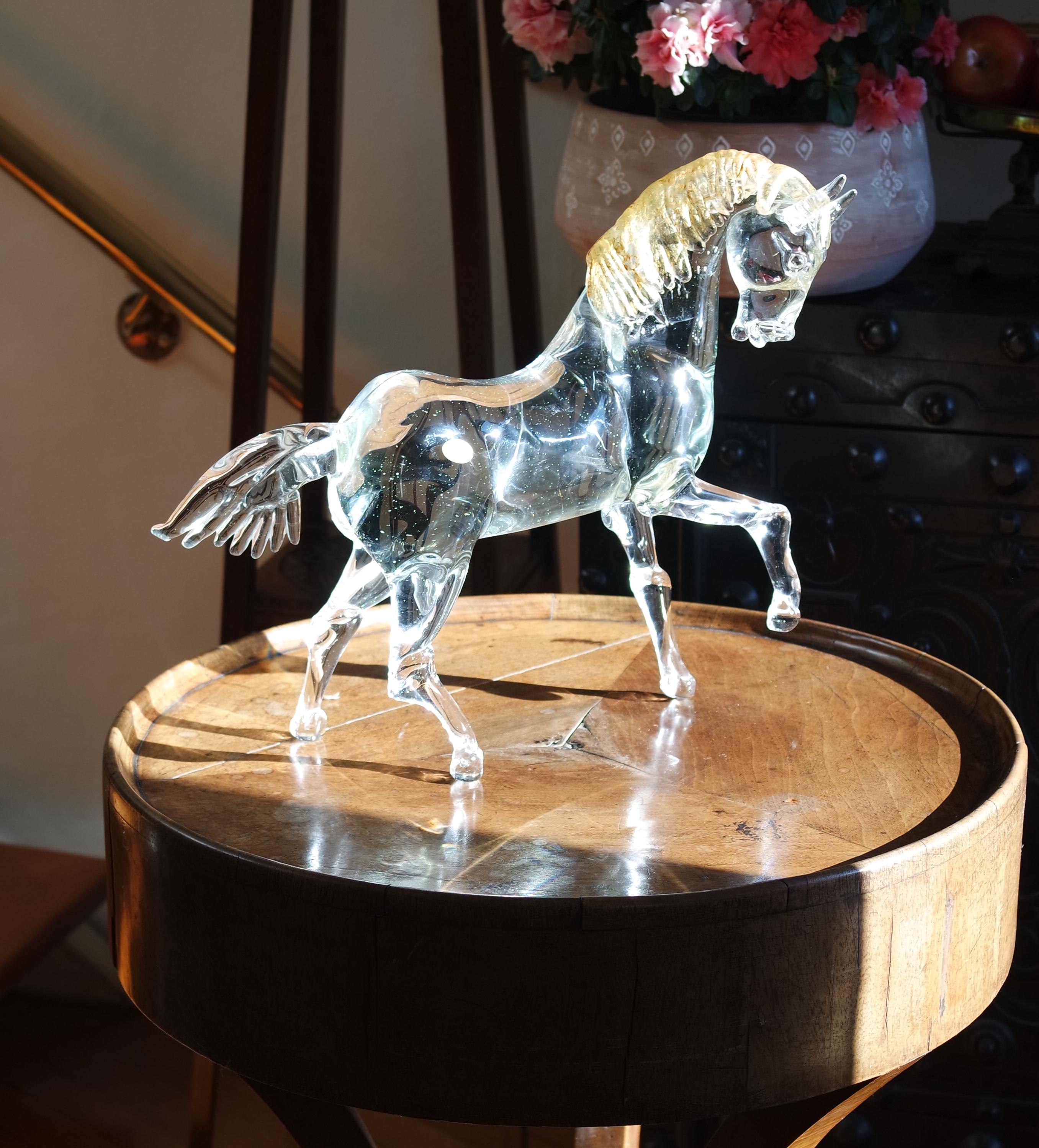 ムラーノガラスの芸術的な馬 - Etsy 日本