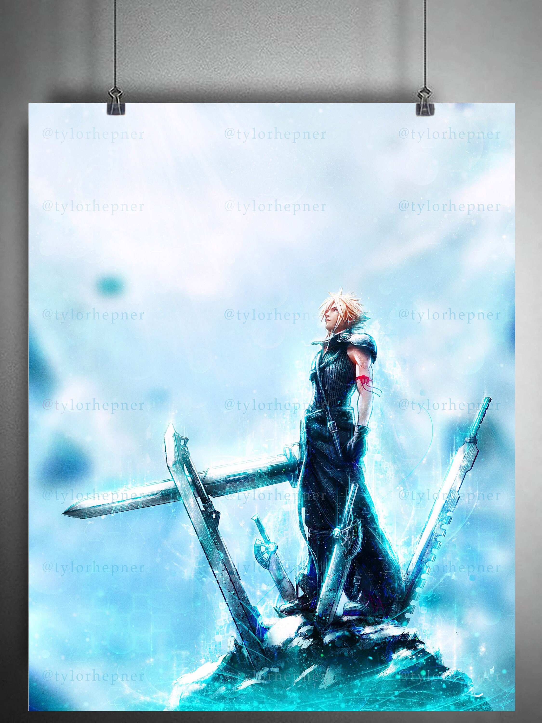 FF7 セフィロス クラウド ポスター アドベントチルドレン ③FF7