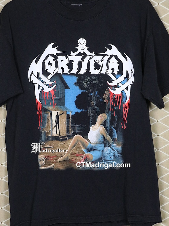 Mortician T-shirt, Vintage Rare Black Tee Shirt Death Metal