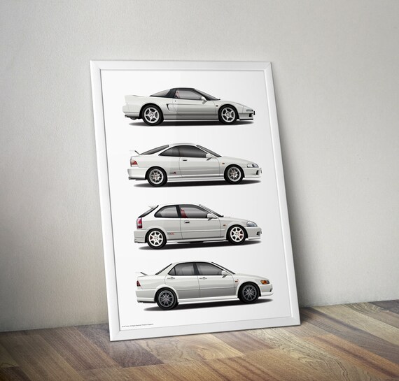 車の販売店用ポスター ホンダ シビック タイプRx EK9 車の販売店用