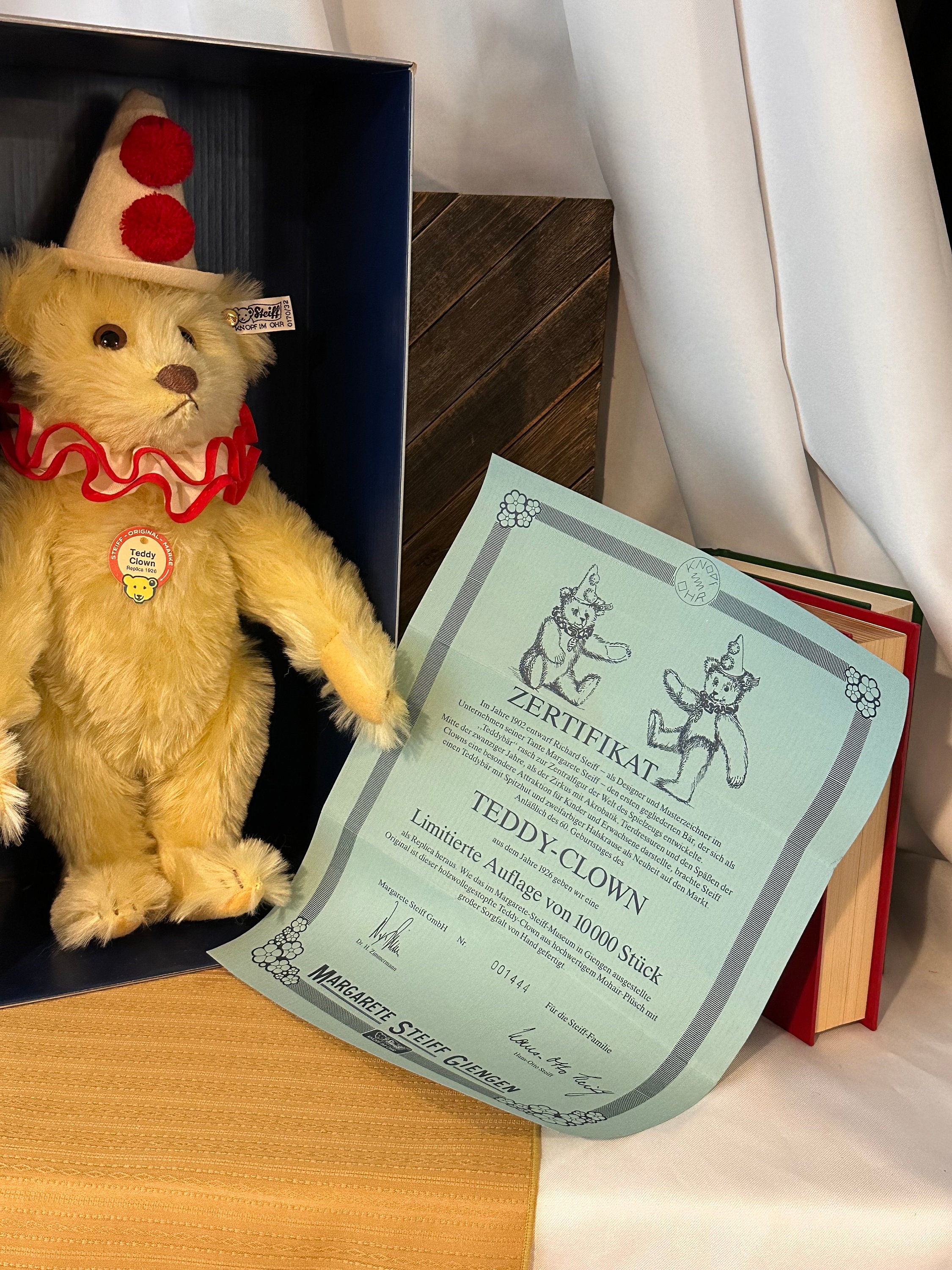 Steiff Teddy Clown Bear / Replica Steiff 1926 Teddy Clown / Steiff