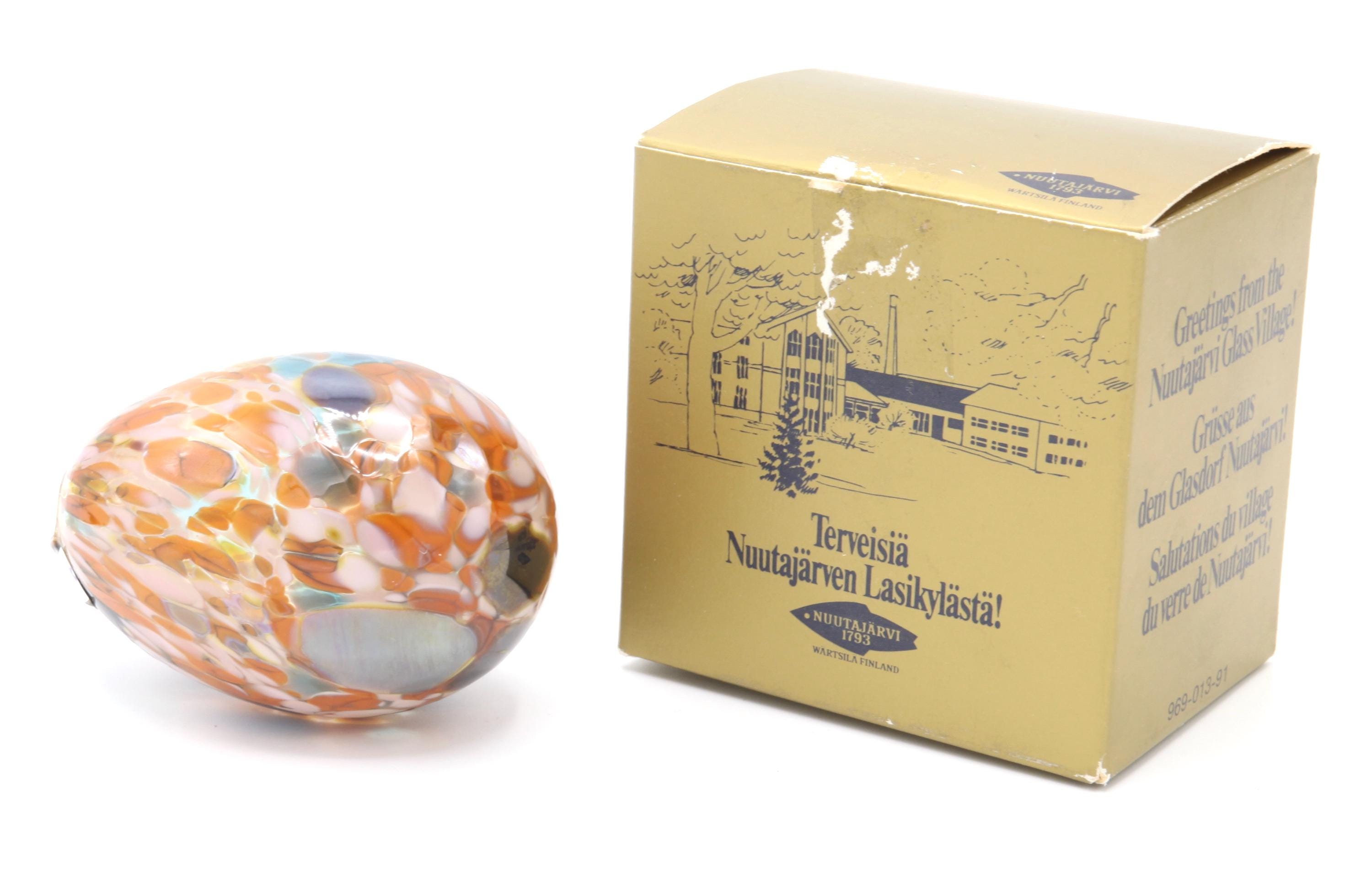 4708 ヌータヤルヴィ エッグ Kerttu Nurminen egg Nuutajärvi glass