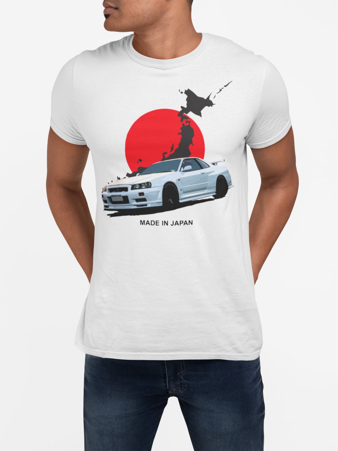 Nissan Skyline R34 GTR Short-sleeve T-shirt - Etsy