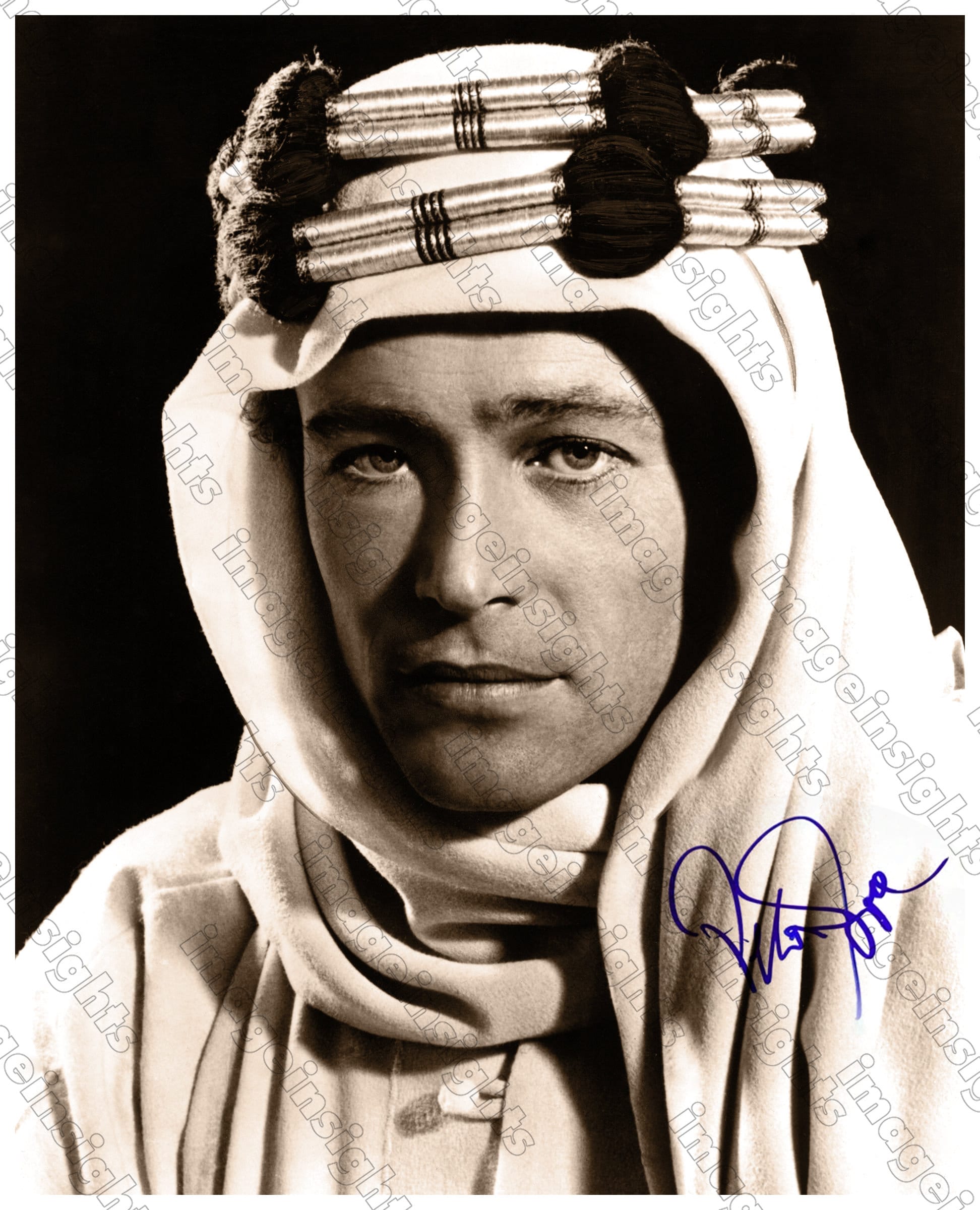 Peter O'Toole 映画「アラビアのロレンス」自筆サイン Peter O'Toole