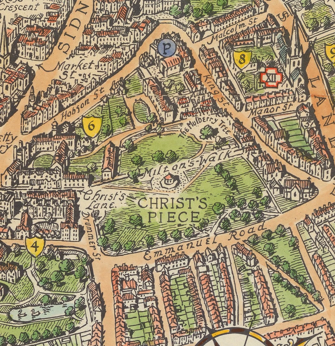 ケンブリッジ ヴィンテージ 絵地図 地図 ポスター il_1080xN