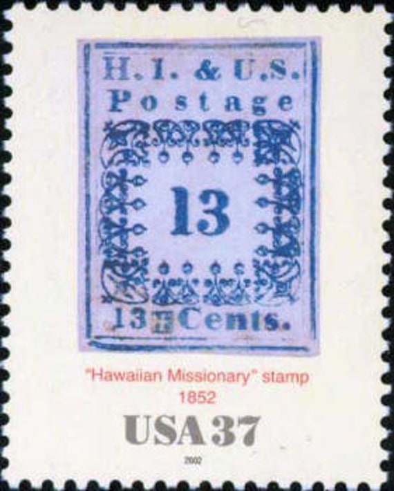 ハワイ宣教師ホノルルマウイオアフコナカウアイ4Diff200237c未使用郵便