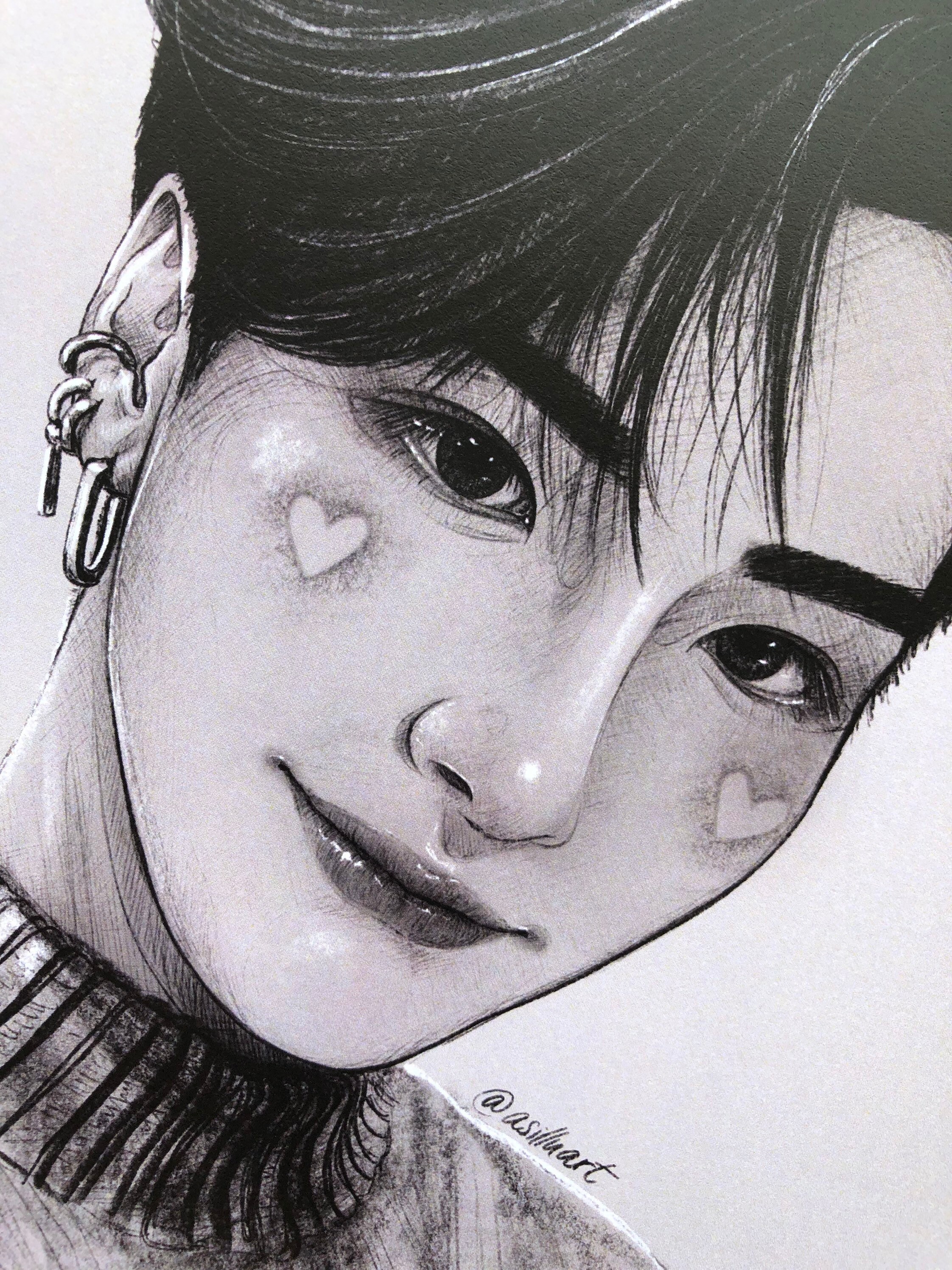 Seonghwa - ATEEZ - A5/A4 Print - 에이티즈 - Fan Art- Drawing - Etsy