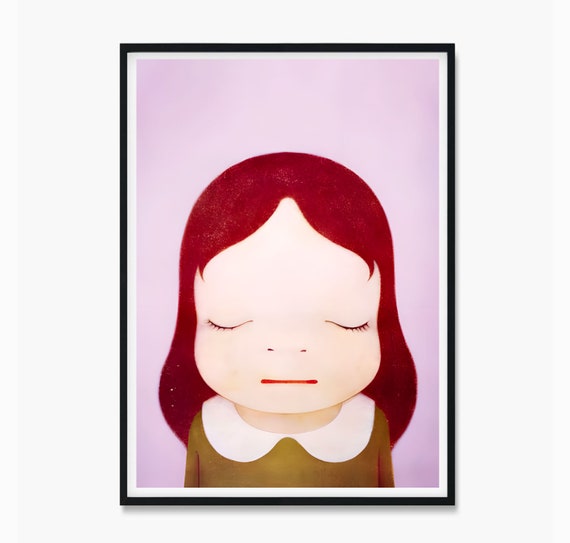 絶版 奈良美智 ポスター 夜まで待てない B2 奈良美智：Untitled （Eye