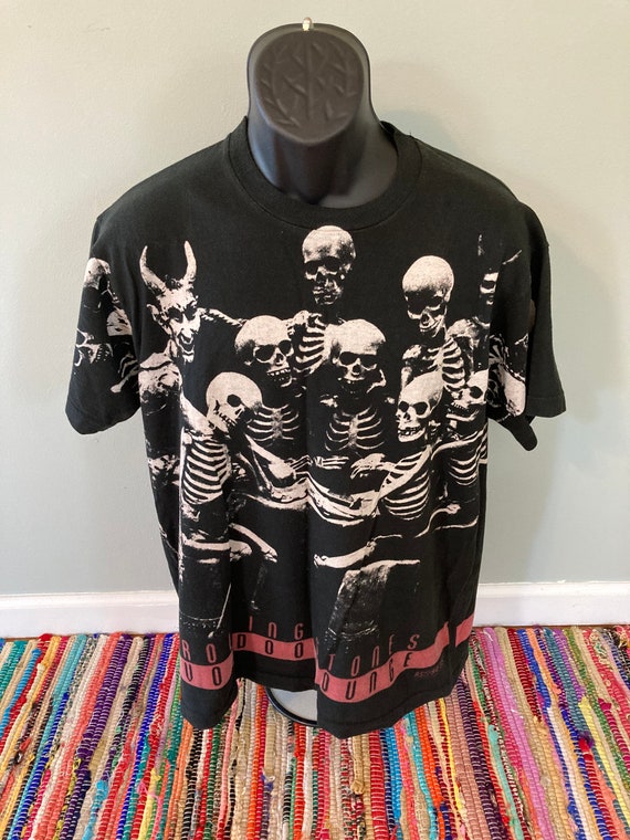 1994 Rolling Stones Voodoo Lounge Shirt Vintage Tee 90s Skeleton