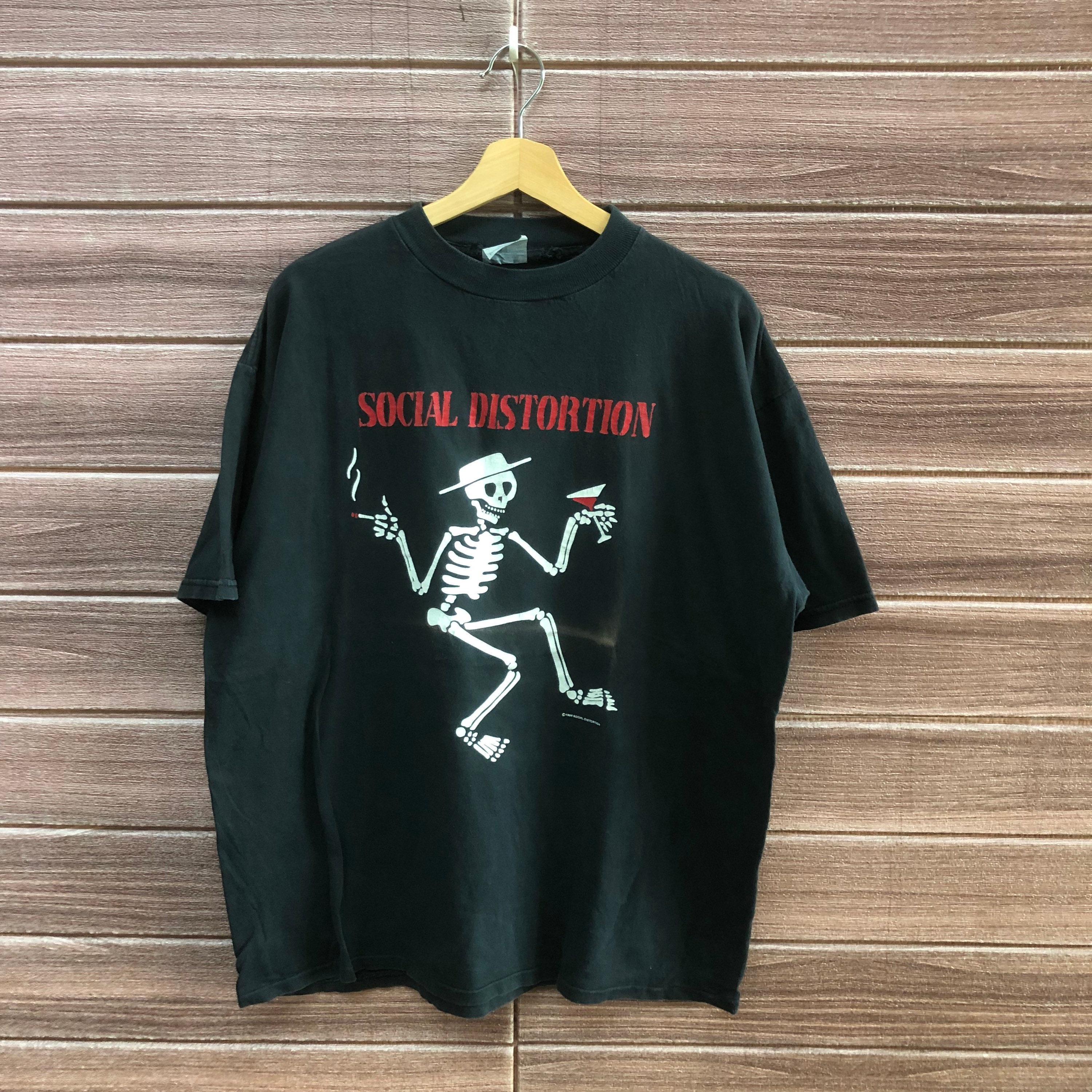 Vintage 90's Social distortion バンドT シャツ
