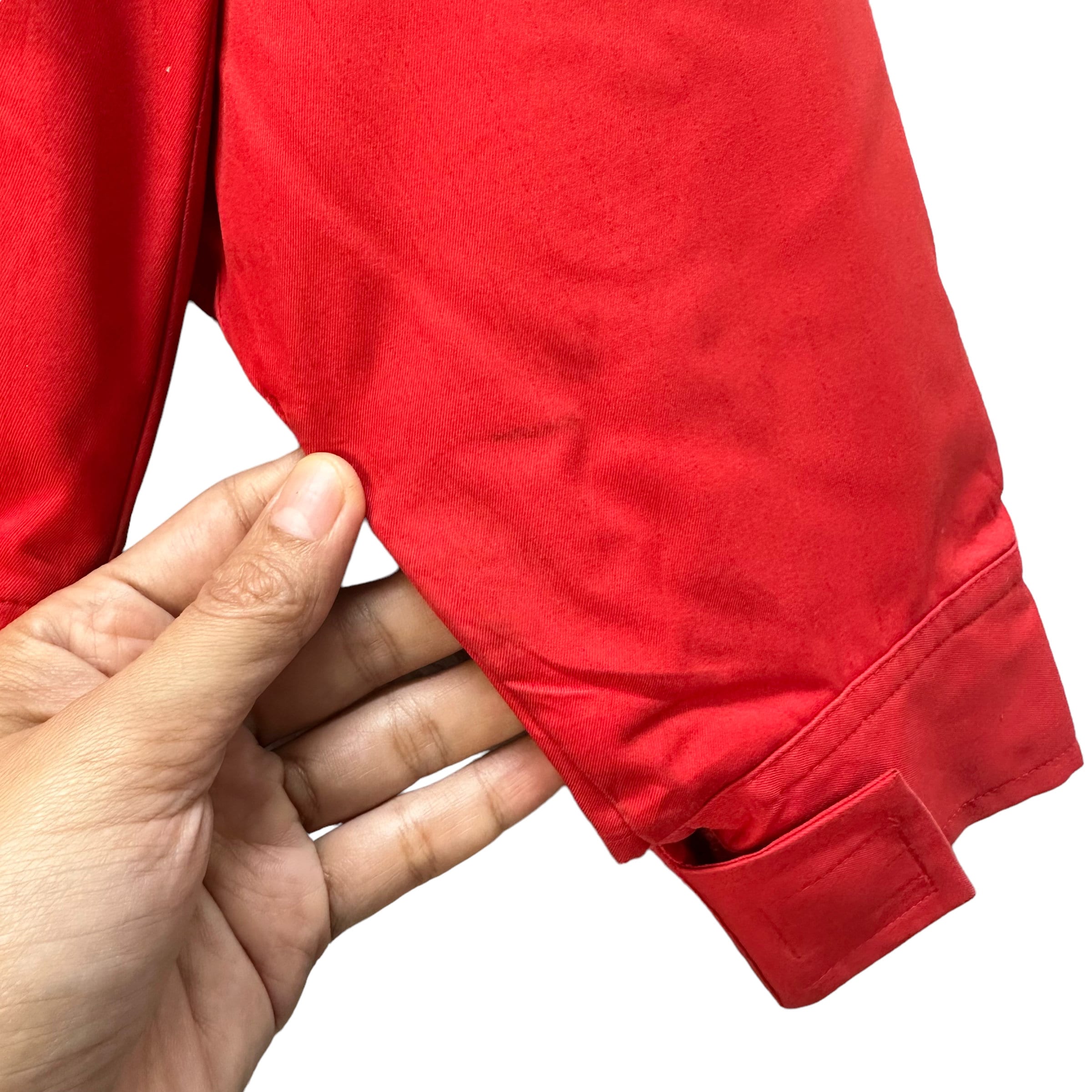 Vintage SHELL Uniform Jacket / Work Jacket / Motorsport / Red