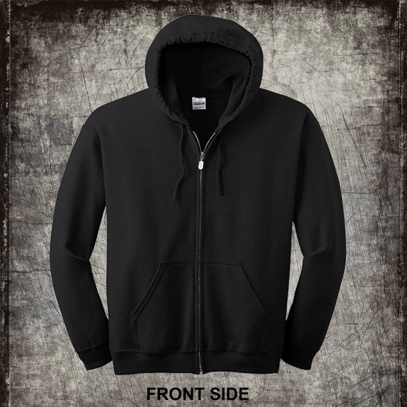 DEATH SIDE フルジップパーカー 黒 DEATH SIDE フルジップパーカー 黒