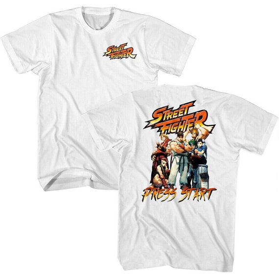 Street Fighter T-shirt Video Game Characters White Graphic Tees - Etsy