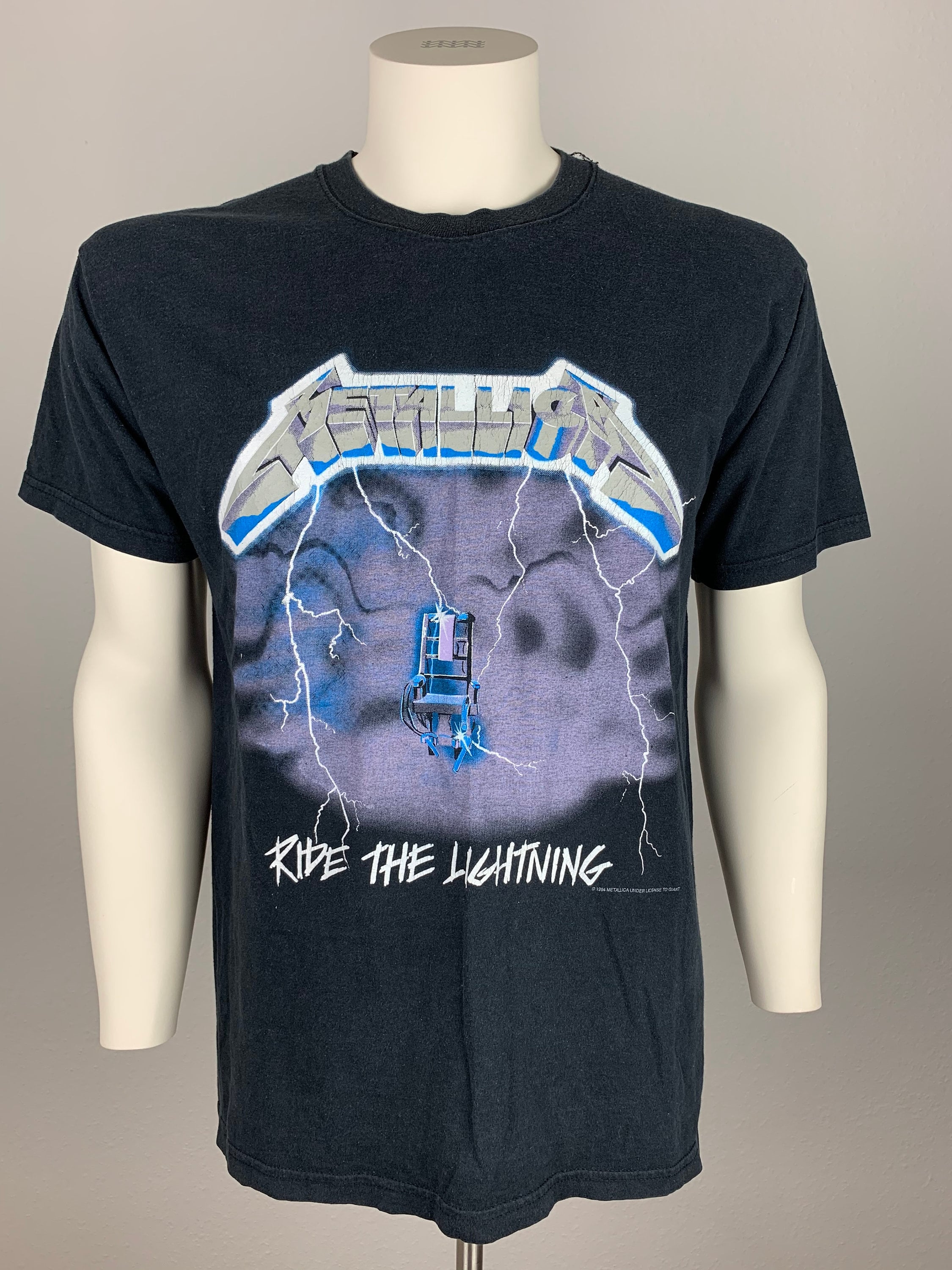 METALLICA 1994 T-shirt Vintage / Ride the Lightning - Etsy