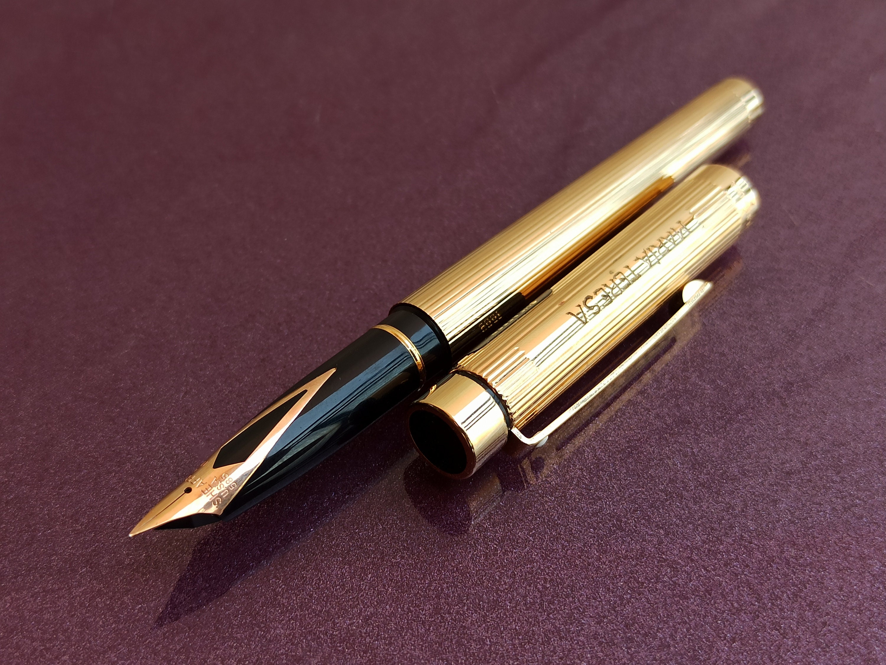 14K Gold Nib Sheaffer Gold Filled Fountain Pen, 585 Gold Nib