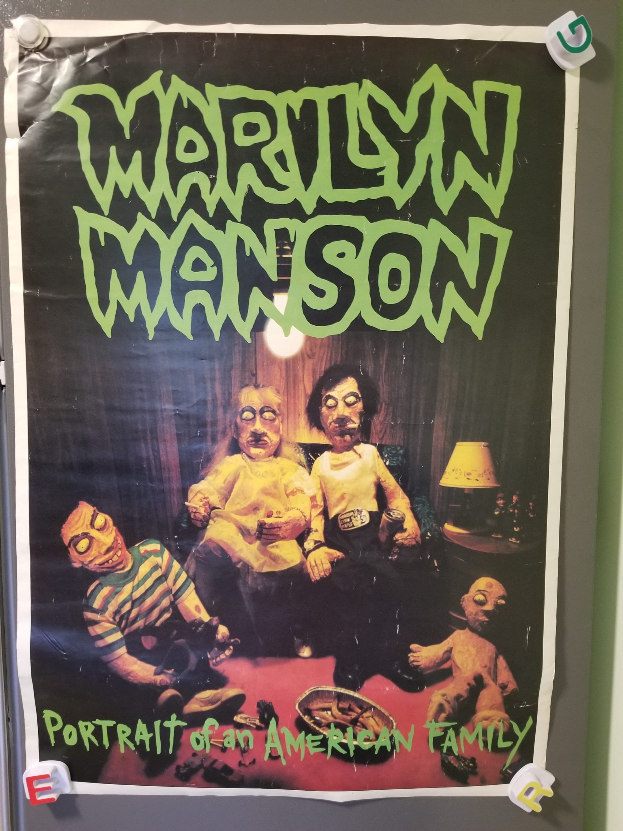 90s vintage poster「MARILYN MANSON」
