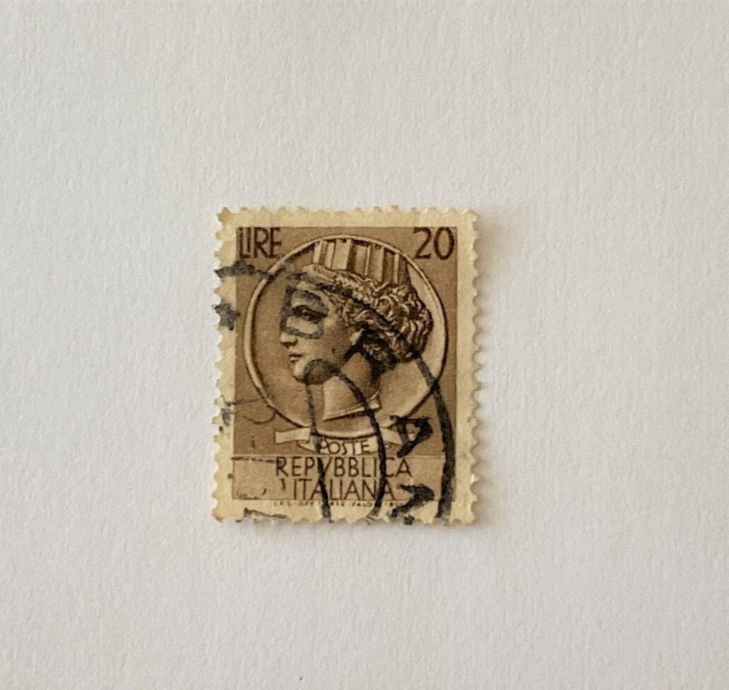 イタリア切手 1953 シラキュースデザイン 古代ギリシャ イタリア切手