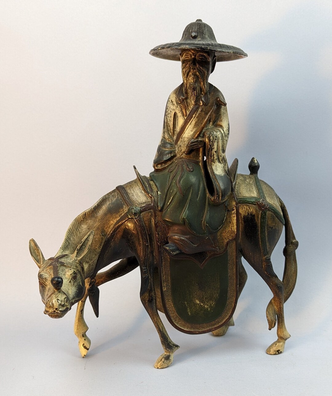 Qing Dynasty or Early Republic Enameled Bronze Chinese Censer