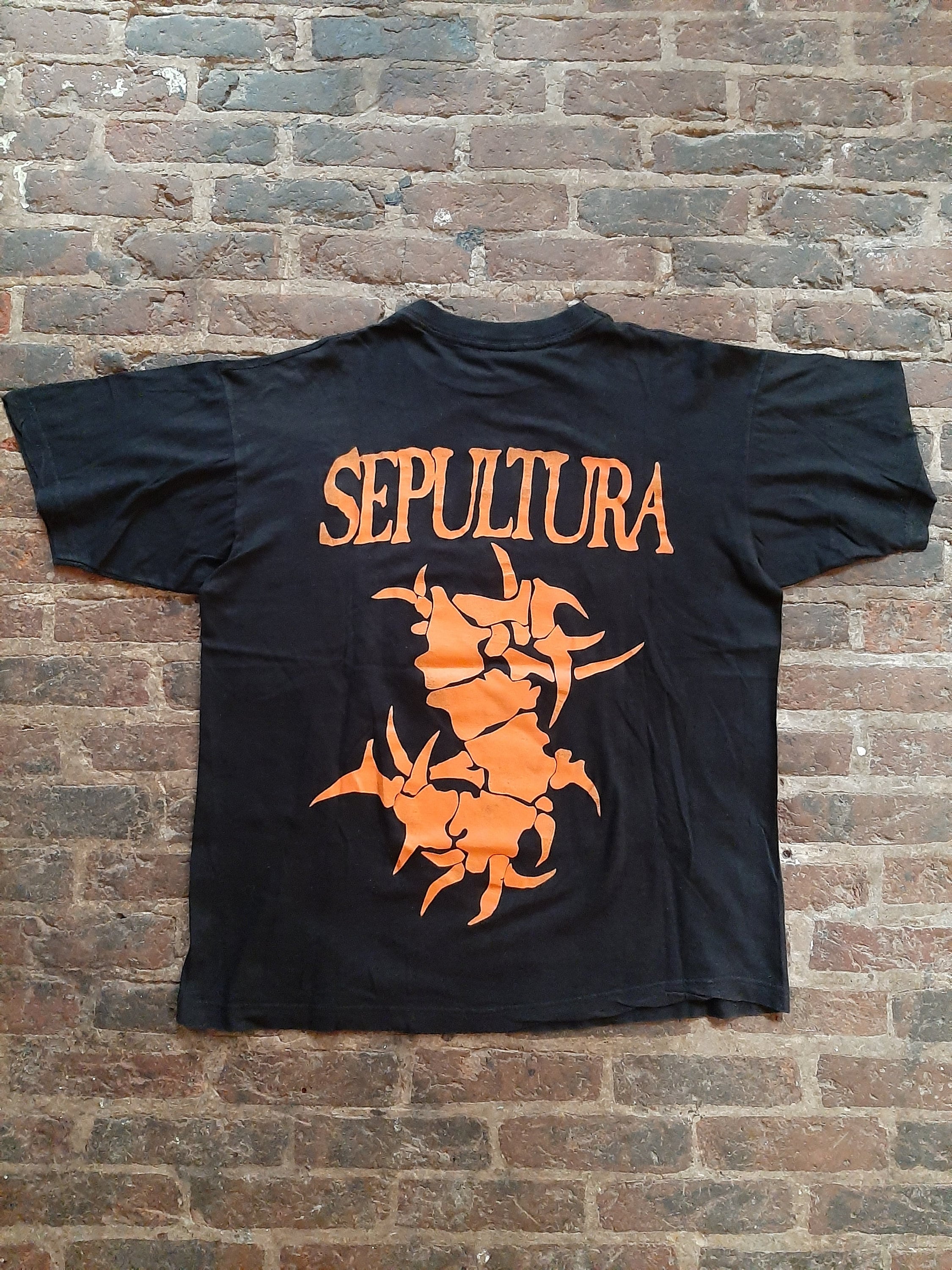 Vintage Sepultura T-shirt 90s - Etsy