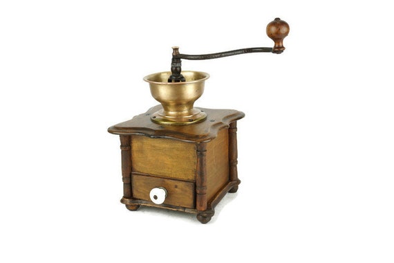 フランスアンティーク 木製 コーヒーミル ハンドミル グラインダー