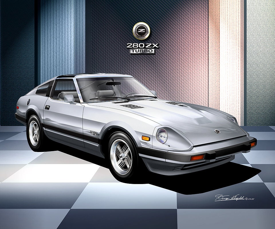 Datsun 280 ZX Turbo Art Print: Car Enthusiast Wall Decor Comes in