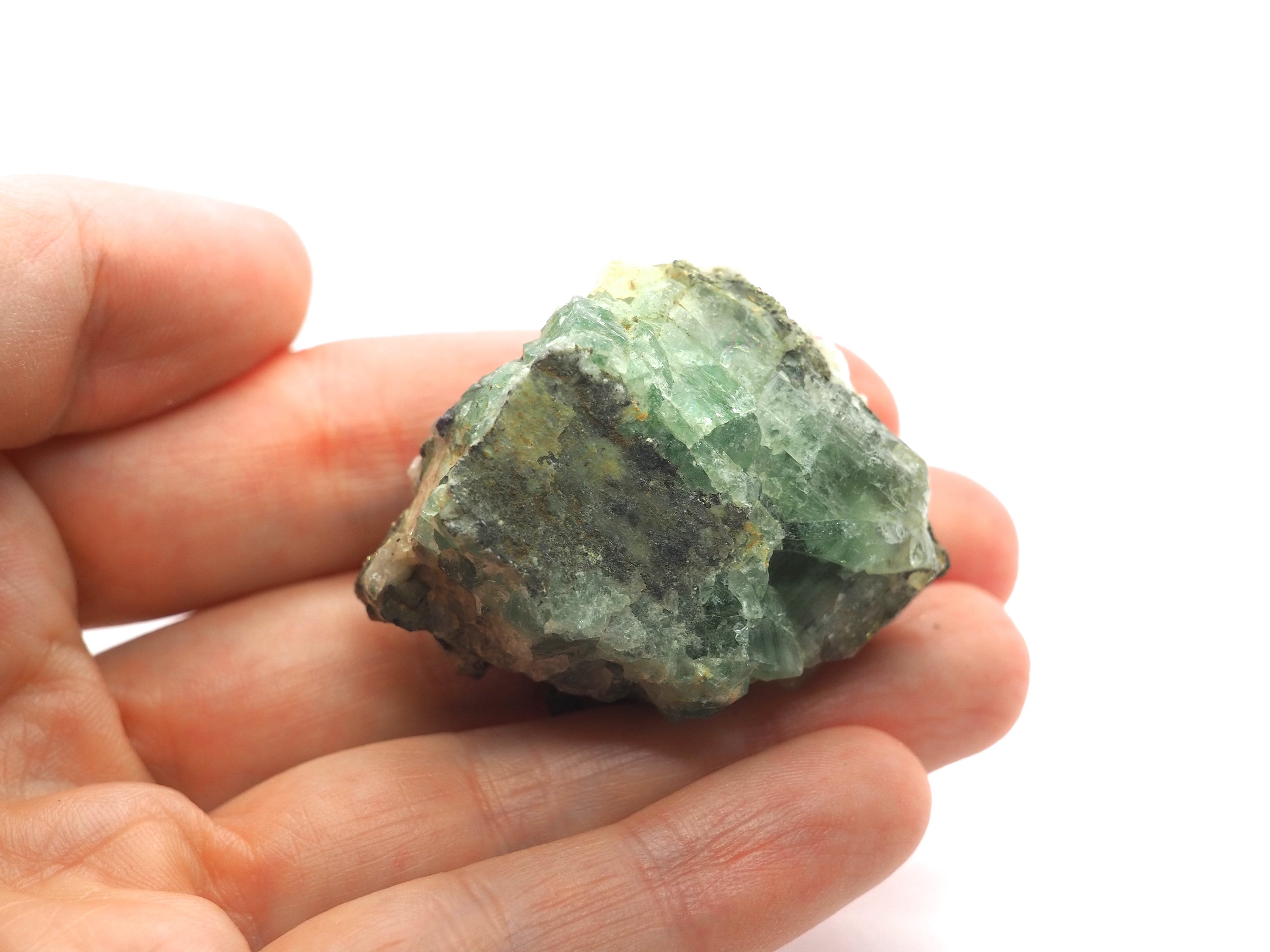 黄鉄鉱入り蛍石 45 mm x 30 mm (41 グラム) - Etsy 日本