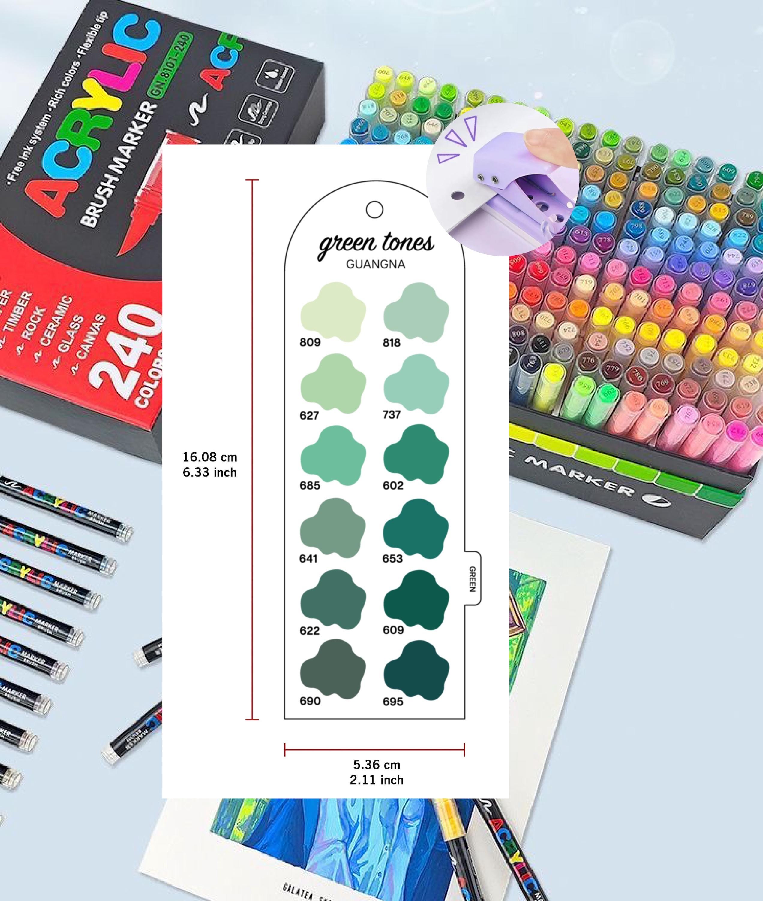 GuangNa アクリルブラシマーカー 240色セット Amazon.com: Guangna 240