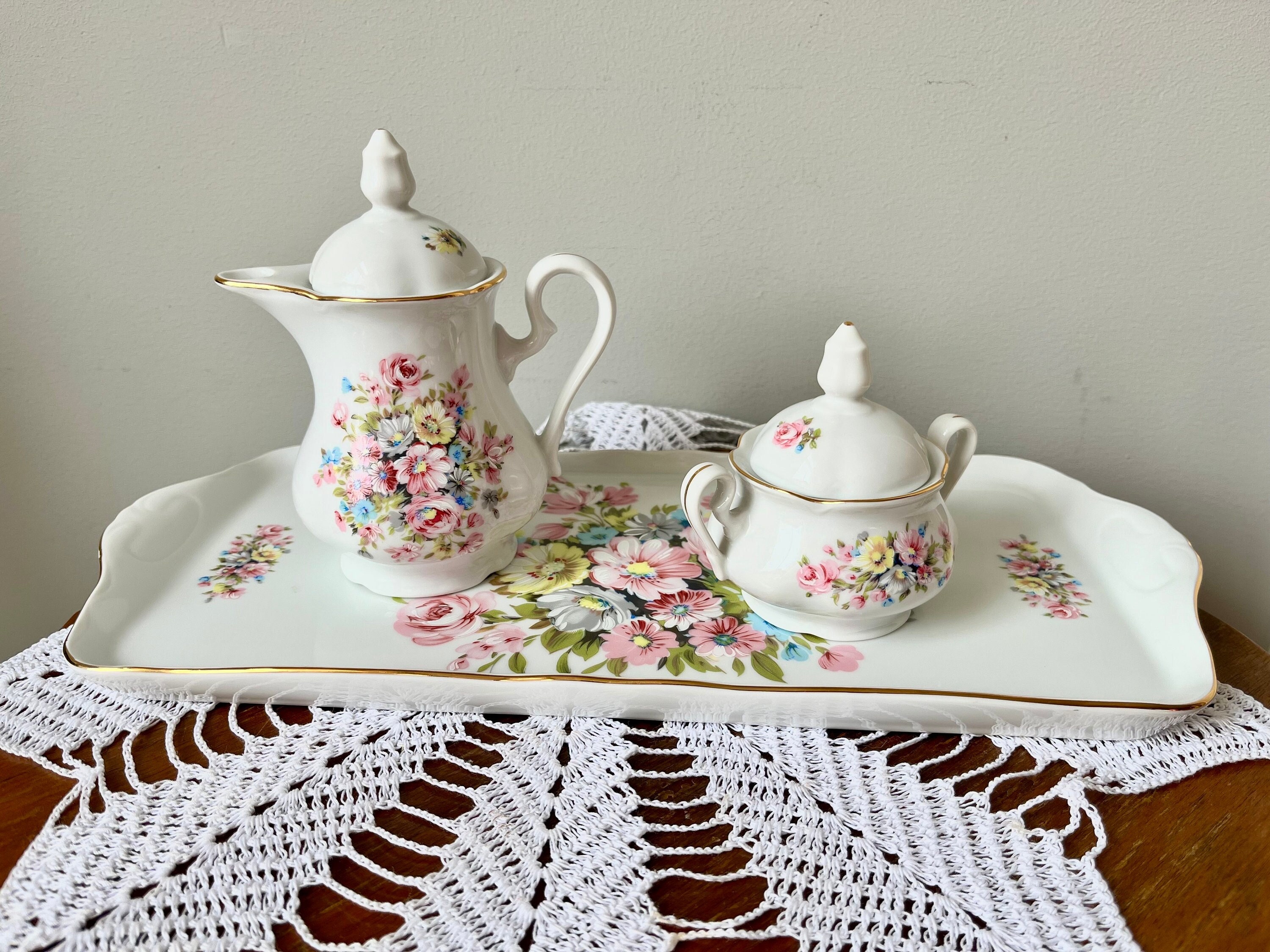 Vintage Leander 1946 RGK China De Boheme Porcelain Pink - Cake