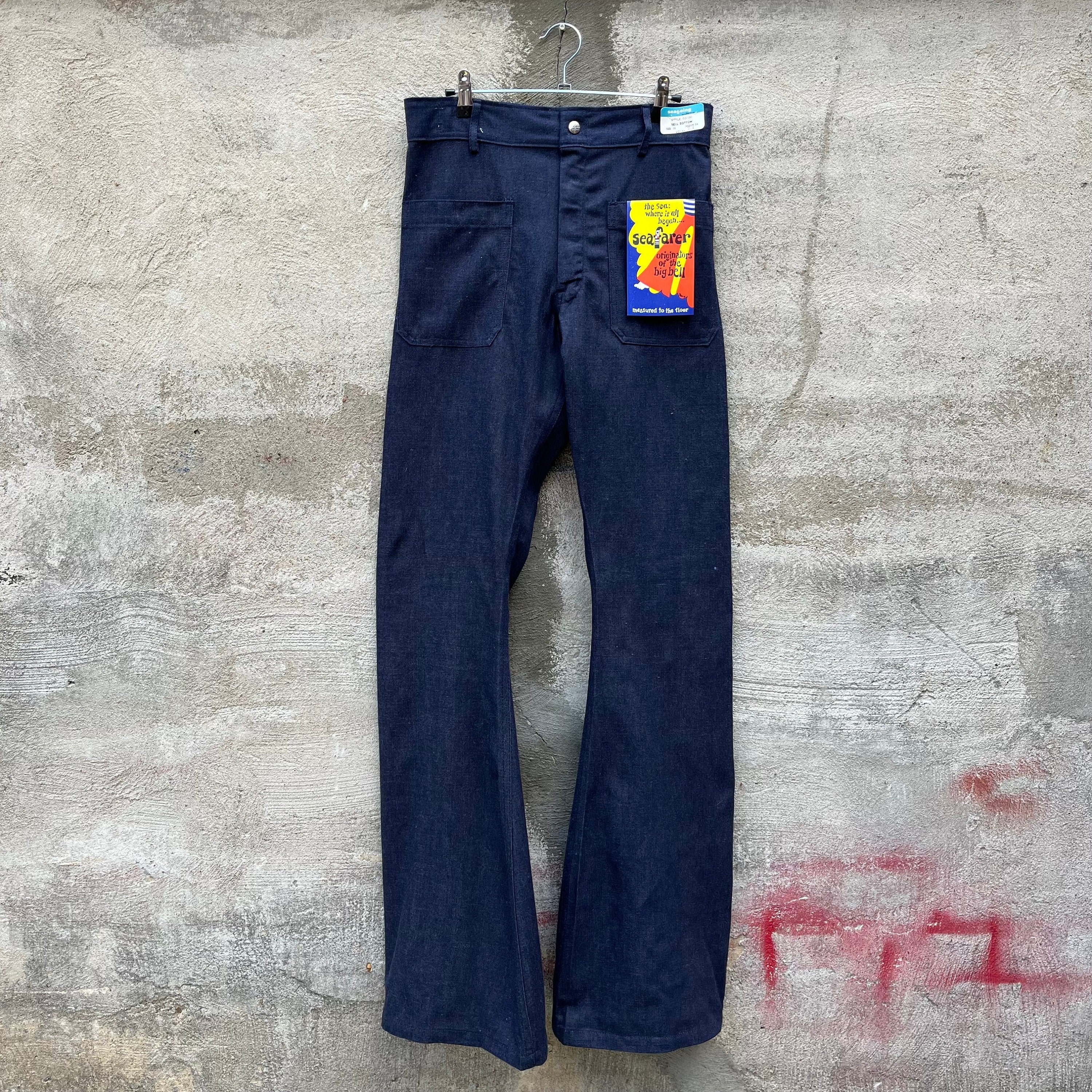 80s USN Denim Dungaree Flare Seafarer Pants (NOS) - Etsy