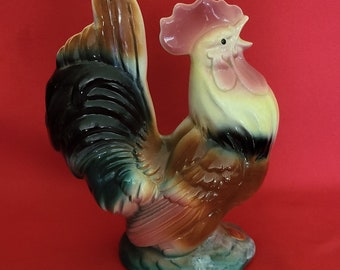 ヴィンテージ イタリア製 陶器製 雄鶏 チキン ピッチャー じょうろ