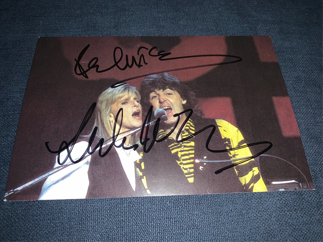 希少】Paul & Linda McCartney 直筆サイン入りアートワーク 希少】Paul