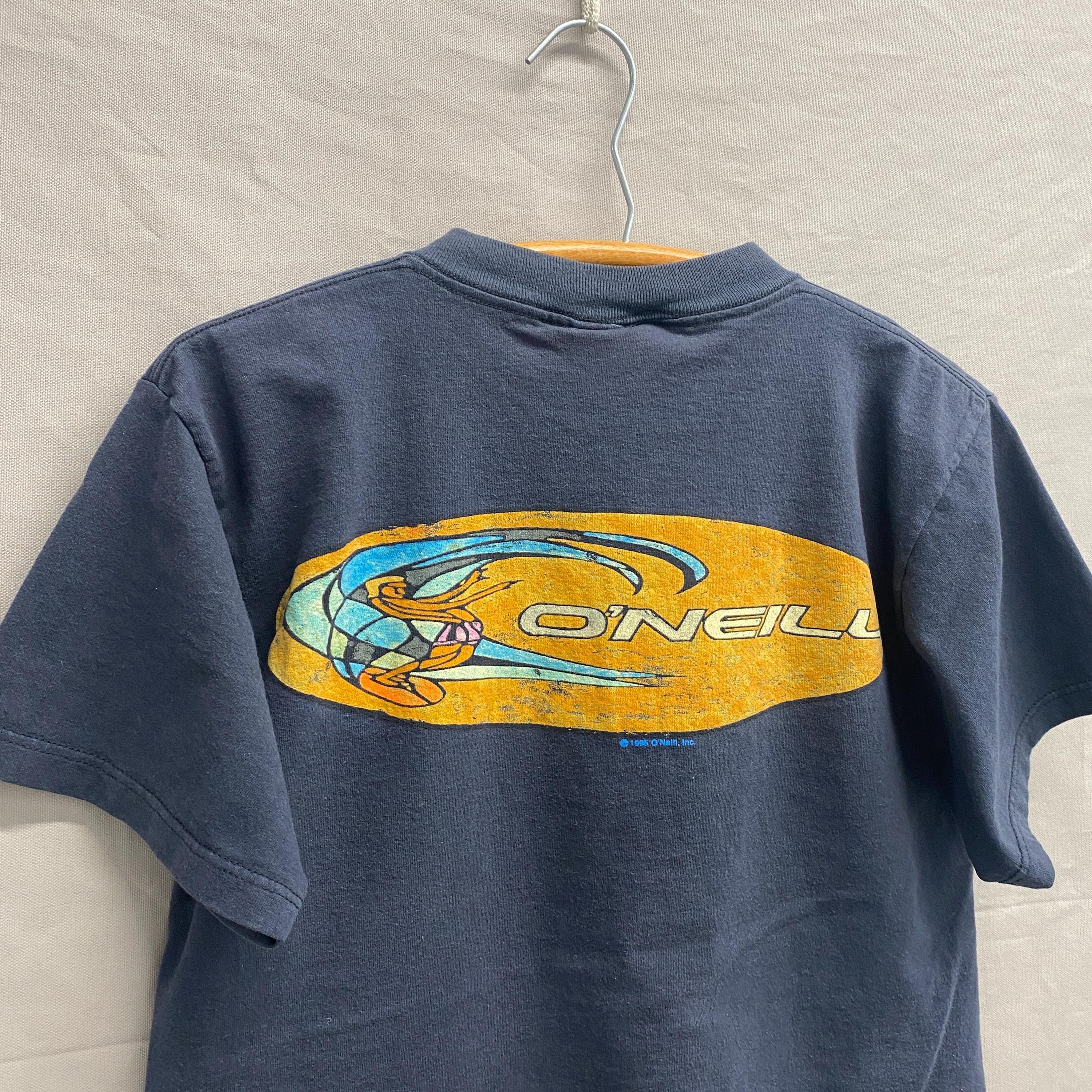 Medium / 1990s O'neill Surf Navy Blue 100% Cotton T Shirt USA Made