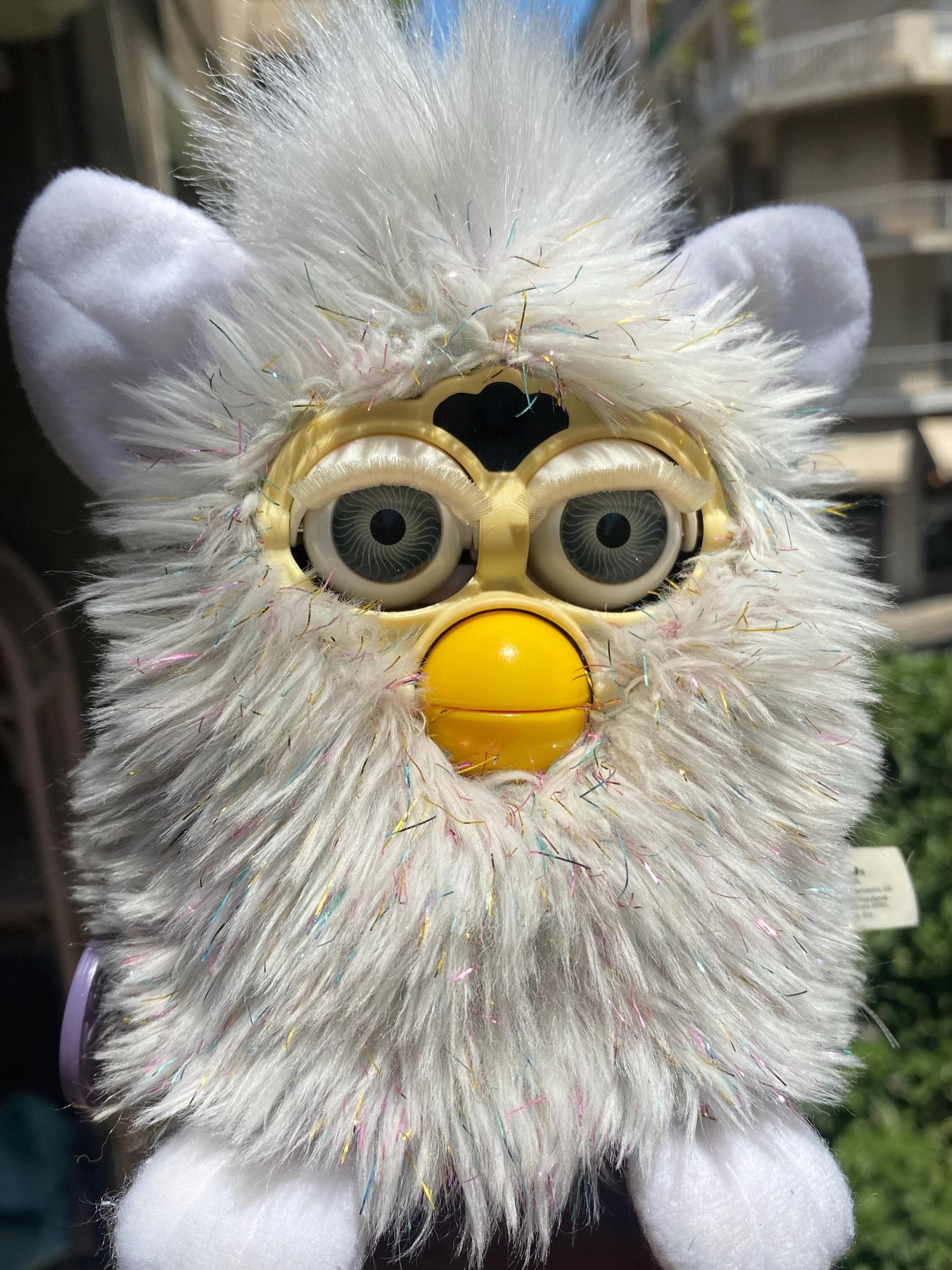 動くグリッターファービー シャンパン グレーの目 1998年製