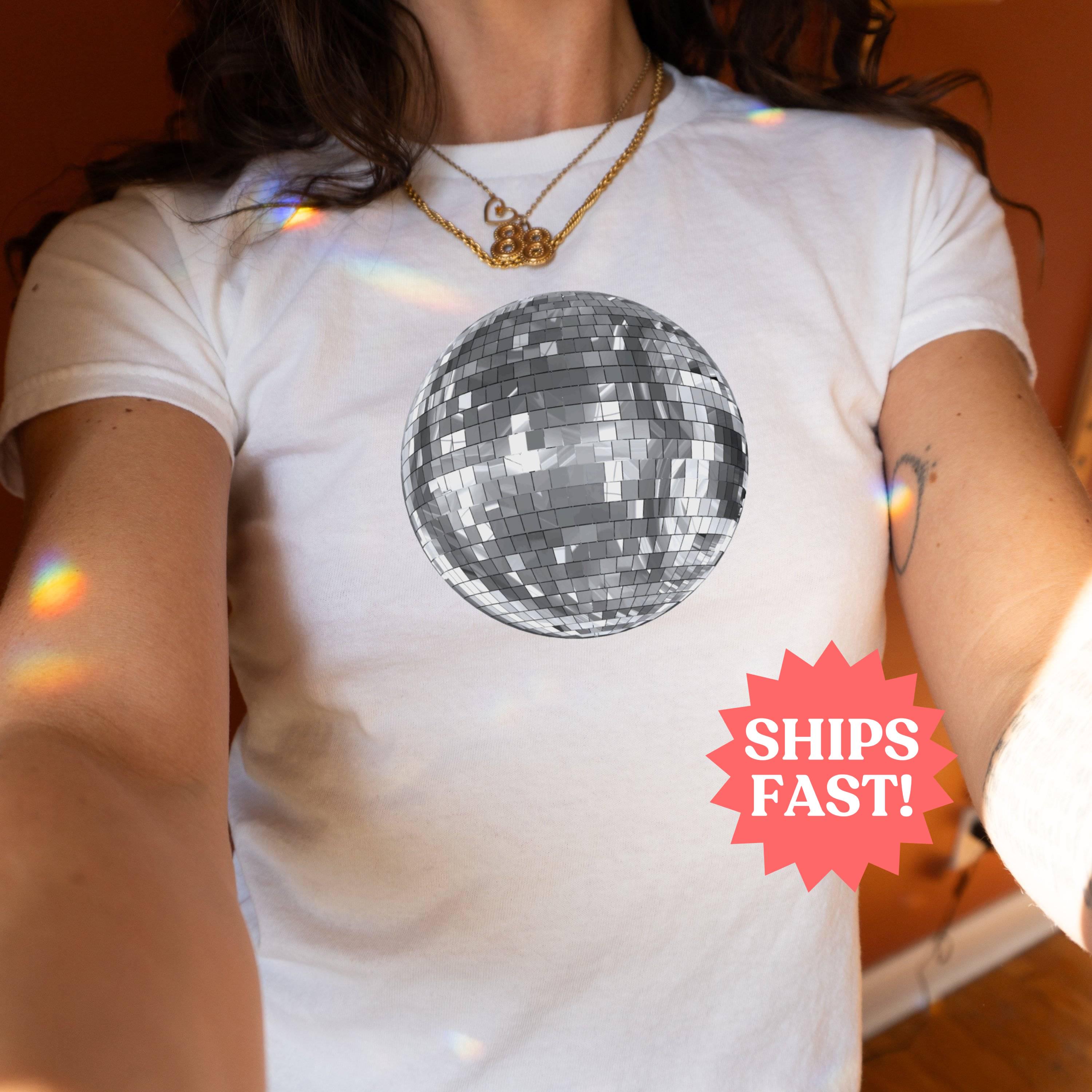 Mirrorball Baby Tee - Etsy