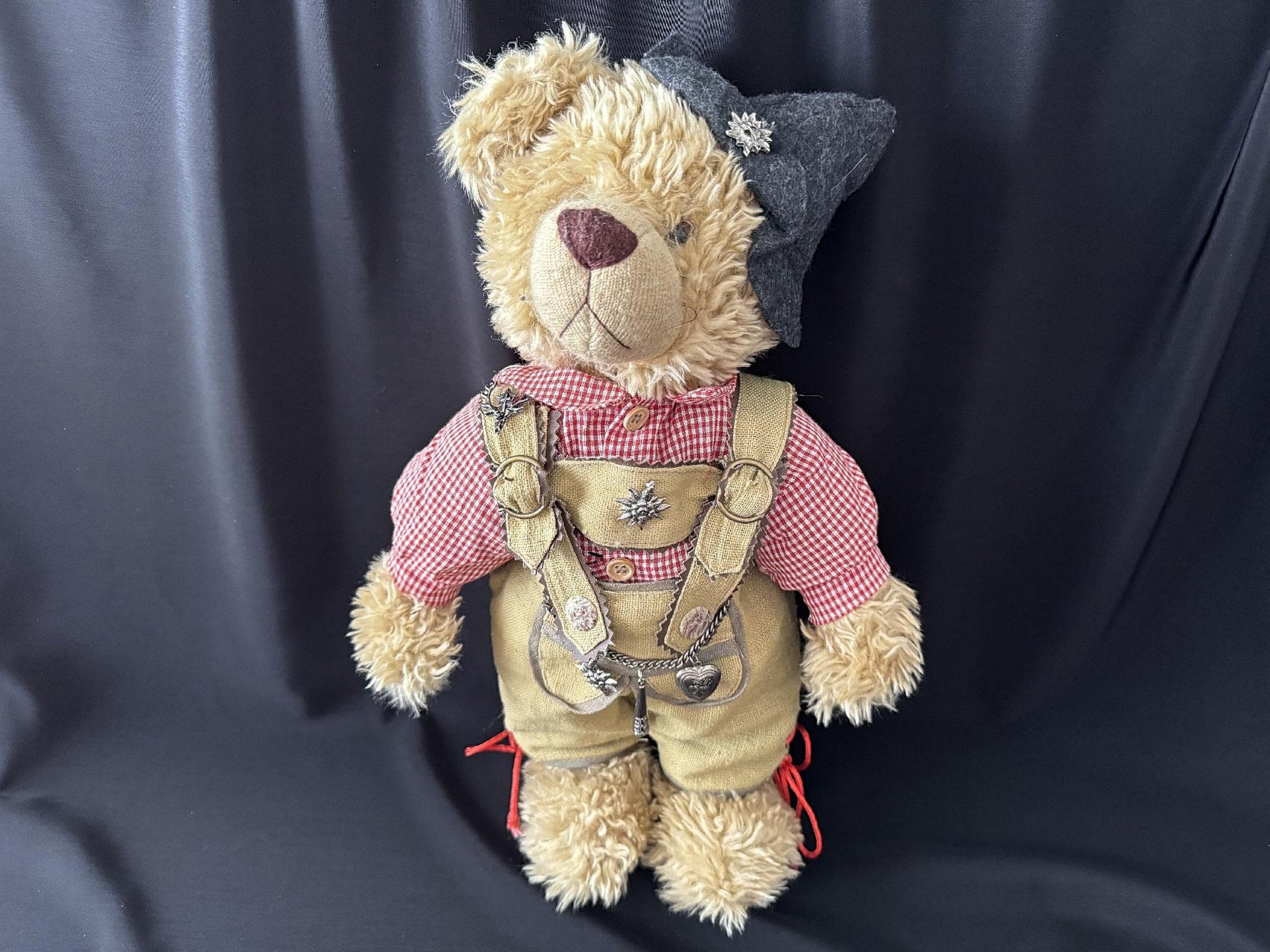 RF Reinart Faelens German Plush Teddy Bear Lederhosen Charivari W