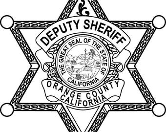 カリフォルニア州 ORANGE COUNTY DETECTIVEバッジ Orange County